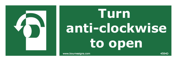 Turn Anti-clockwise to Open 300mm x 100mm