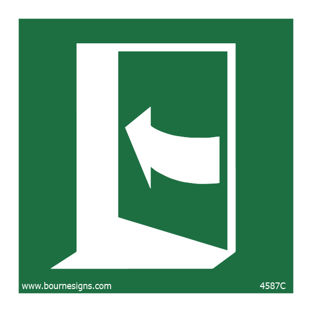 Door opens by pushing on left-hand side 150mm x 150mm