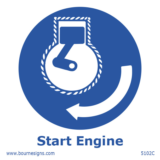 Start Engine 150mm x 150mm