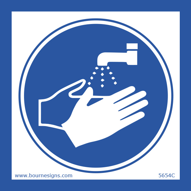 Wash Hands 150mm x 150mm