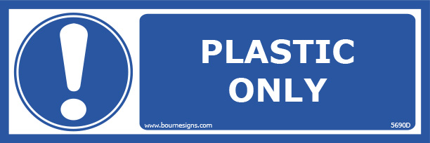 Plastic Only 300mm x 100mm