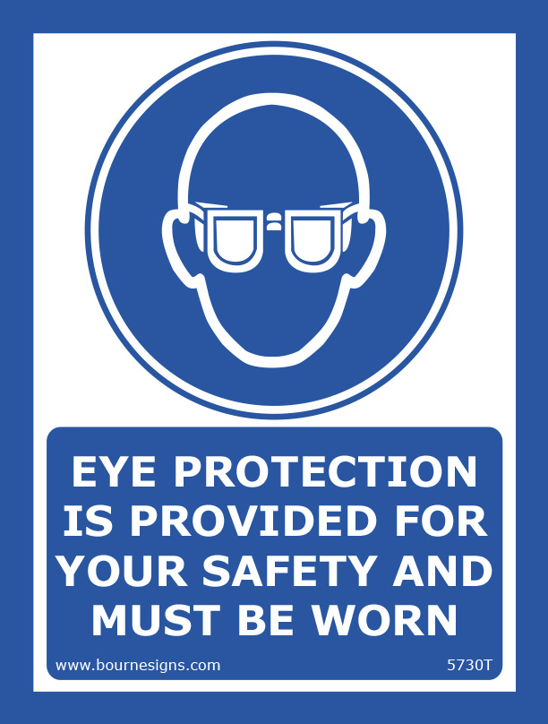 Eye protection is provided for your safety and must be worn 150mm x 200mm