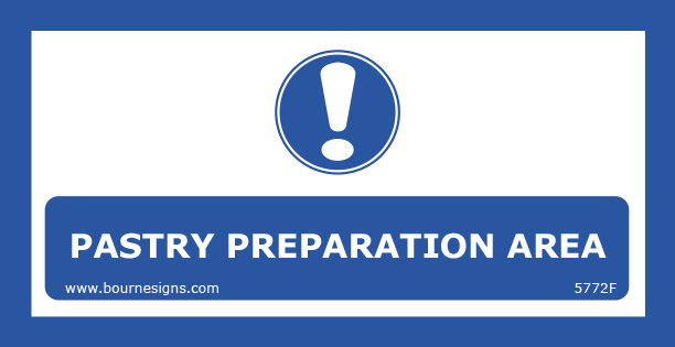 Pastry preparation area 200mm x 100mm