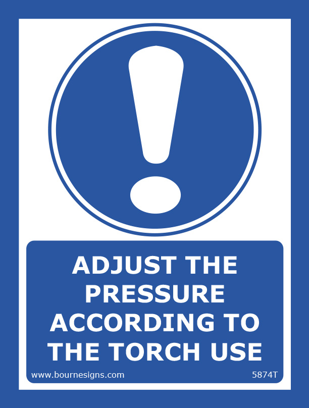 Adjust the pressure according to the torch use 150mm x 200mm