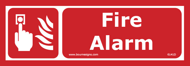 Fire Alarm 300mm x 100mm
