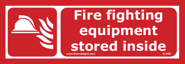 Fire Fighting Equipment Stored Inside 300mm x 100mm