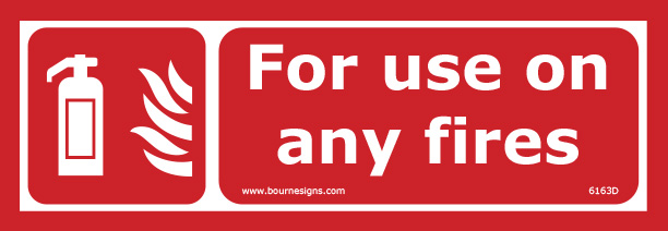 For use on any fires 300mm x 100mm