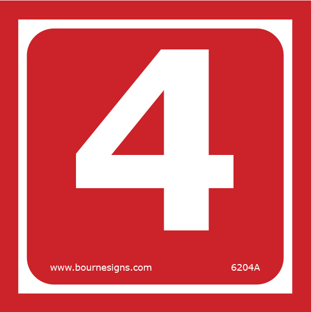 Number 4 100mm x 100mm