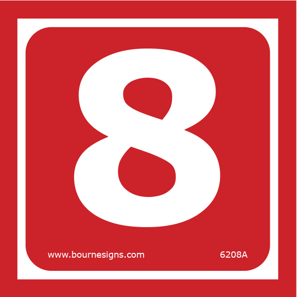 Number 8 100mm x 100mm