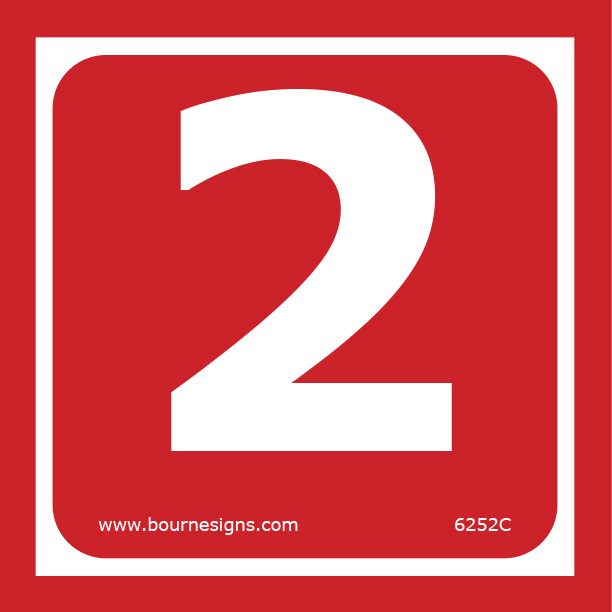 Number 2 150mm x 150mm