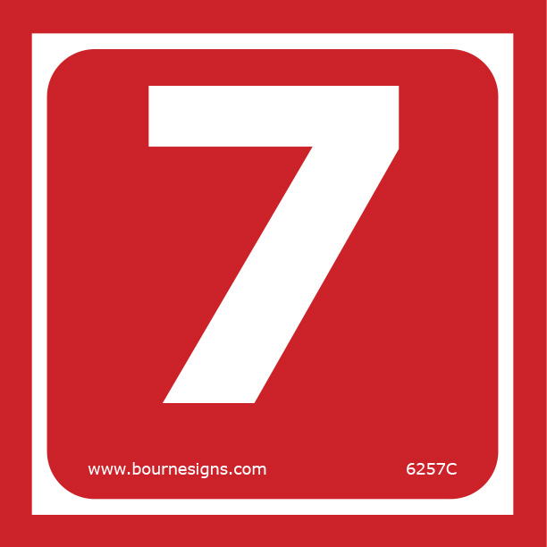 Number 7 150mm x 150mm