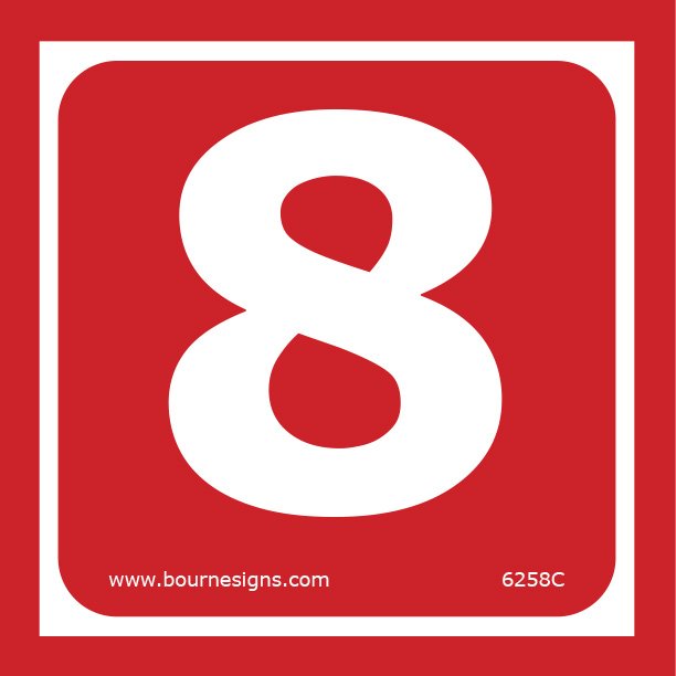 Number 8 150mm x 150mm