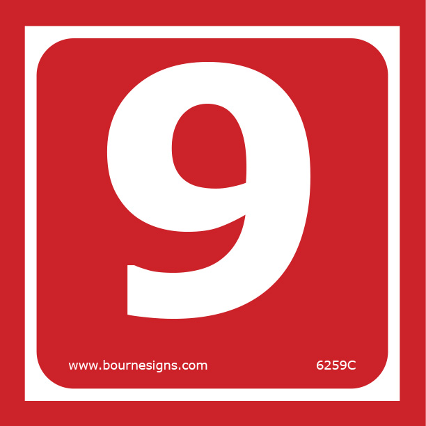 Number 9 150mm x 150mm