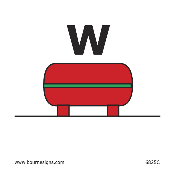 Fixed Water Fire Extinguisher Installation 150mm x 150mm