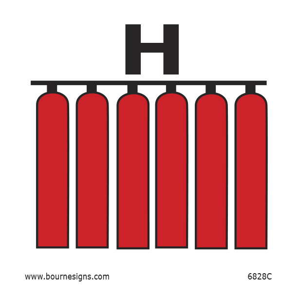 Fixed Halon Fire Extinguisher Battery 150mm x 150mm