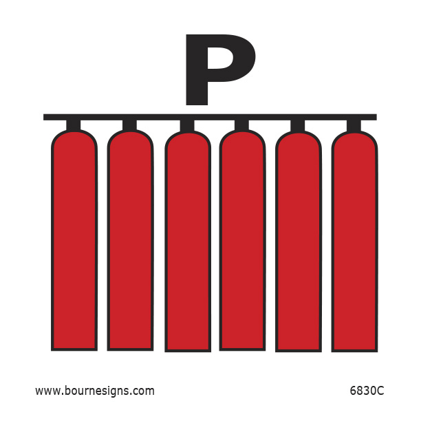 Fixed Powder Fire Extinguisher Battery 150mm x 150mm
