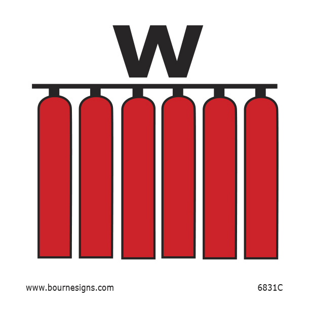 Fixed Water Fire Extinguisher Battery 150mm x 150mm