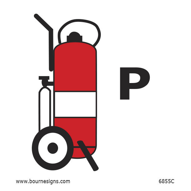 Wheeled Powder Fire Extinguisher 150mm x 150mm