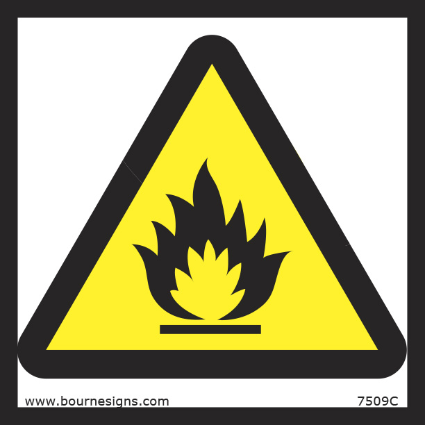 Fire Hazard 150mm x 150mm