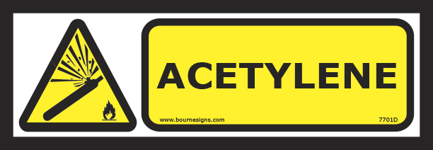 Acetylene 300mm x 100mm