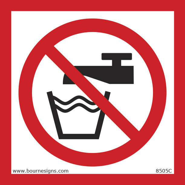 Do Not Drink 150mm x 150mm