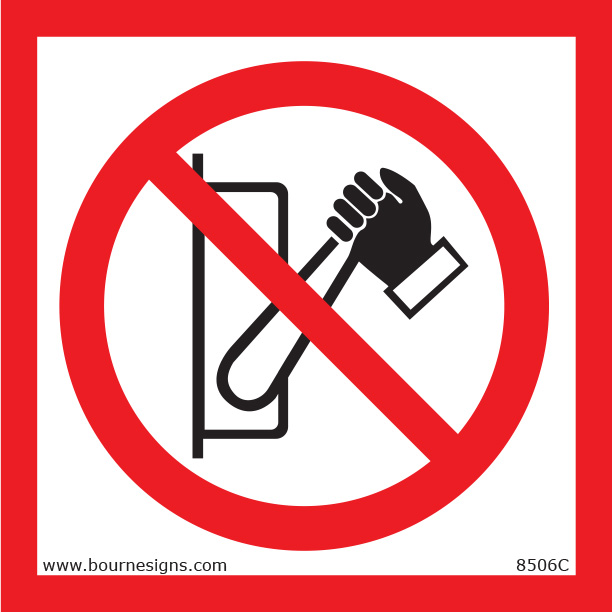 Do Not Pull Lever 150mm x 150mm