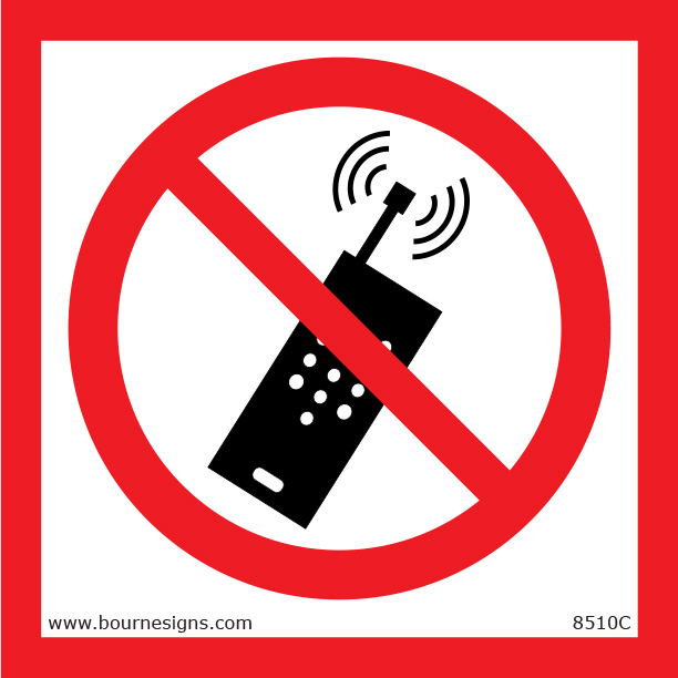 Do Not Use Phone 150mm x 150mm