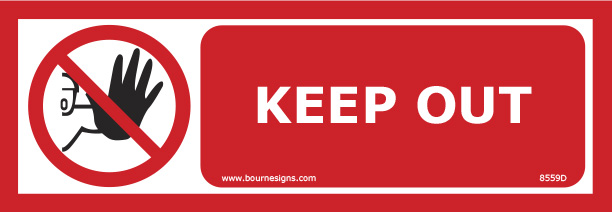 Keep Out 300mm x 100mm